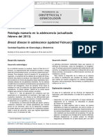 Patología Mamaria en La Adolescencia (Actualizado Febrero Del 2013) PDF