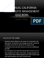 California Solid Waste Management Quiz Bowl