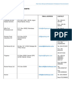 Passion Fruit Processors:: List of Processors: Company Address Email Address Contact