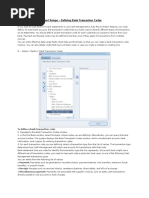 Bank Transaction Codes in R12