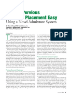 Making Pervious Concrete Placement Easy: Using A Novel Admixture System