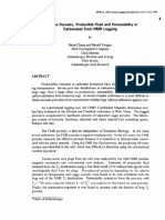 Effective Porosity, Producible Fluid and Permeability in Carbonates From NMR Logging