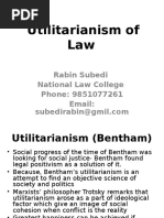 Utility of Law-Bentham