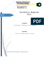 Portfolio English Viii: Metal Mechanical Engineering