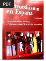 González, Luis. El Trotskismo en España. Las Organizaciones Trotskistas en El Estado Español Desde 1930 A La Actualidad