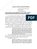 Indisciplina Escolar e o Papel Do Gestor Frente A Este Desafio