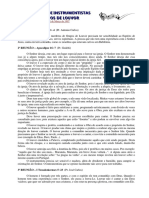 Estudo - Instrumentistas e Grupos de Louvor