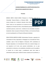 Reciclemos para Un Mejor Mañana en La Institución Educativa Simón Bolívar Del Municipio de Coello