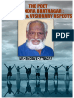 The Poet Mahendra Bhatnagar: Realistic & Visionary Aspects