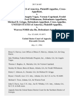 United States v. Greg Harris, Angelo Vagas, Vernon Copeland, Fredel Williamson, AKA Fred Williamson, Michael D. Griggs, Cross-Appellee. United States of America v. Warren Ford AKA Bo, 20 F.3d 445, 11th Cir. (1994)