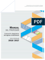 Manual Del Profesor - para Curso Propedéutico 2016-2017