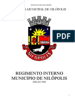 Regimento Interno Da Câmara Municipal de Nilópolis