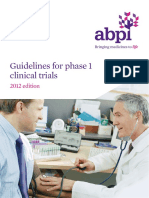 Guidelines Phase1 Clinical Trials