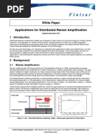 Applications For Distributed Raman Amplification