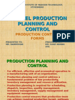 Production Planning & Control