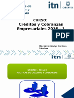 Políticas de Créditos y Cobranzas y Requisitos Del Crédito