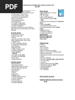 Mcgaheysville Elementary School Supply List 2016-2017 Kindergarten First Grade