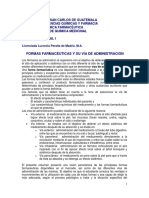 Documento Formas Farmaceuticas y Vias de Administracion 2016