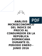 Análisis Microeconómico Del Índice de Precio Al Consumidor en La República Dominicana Durante El Periodo Enero