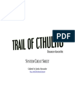 Trail of Cthulhu Cheat Sheet