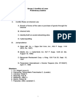 Group 5 Conflict of Laws Preliminary Outline