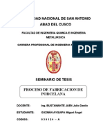 Seminario de Tesis de Porcelana