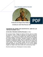 San Agustin - Actas de Proceso Contra Pelagio PDF