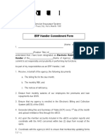 GSIS Commitment Form For ERF Handler