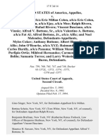 United States v. Eric Millan, A/K/A Eric Millan Colon, A/K/A Eric Colon, A/K/A Luis Colon, A/K/A Ejay, A/K/A Moe Ralph Rivera, A/K/A Tj, A/K/A Rafael Rivera Vincent Basciano, A/K/A Vinnie Alfred v. Bottone, Sr., A/K/A Valentino A. Bottone, A/K/A Fat Al Alfred Bottone, Jr., A/K/A Alfie and Noel Melendez, Myles Coker Anthony Bottone Albert Biscaglio, A/K/A Allie John O'rourke, A/K/A Xyz Raimundo Hurdle, A/K/A Carlos Hurdly, A/K/A Panama William Mendoza, A/K/A Willie Porfipio Ortiz Mildred Hernandez Carmen Mendoza, A/K/A Belilo Samanta Torres and Larry Weinstein, A/K/A Larry Burns, 17 F.3d 14, 2d Cir. (1994)