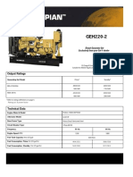 Geh220-2 Spec 200kw Cat