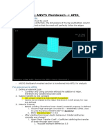 Understanding ANSYS Workbench Via Eccentric Column