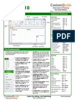 Excel 2010 Cheat Sheet