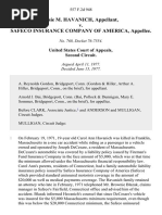 Elsie M. Havanich v. Safeco Insurance Company of America, 557 F.2d 948, 2d Cir. (1977)