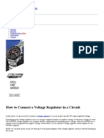 How To Connect A Voltage Regulator in A Circuit