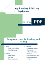 Batching, Loading & Mixing Equipment: by - Priyanka Kafle