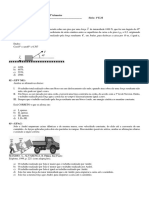 Revisão Fisica AVA1 3º Trimestre Primeira Série