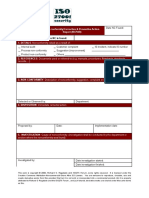 ISO27k Nonconformity Corrective Preventive Action Form