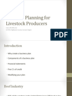 Business Planning For Livestock Producers