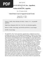 GRAMATAN-SULLIVAN, Inc., Appellant, v. Nathan KOSLOW, Appellee