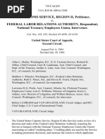 U.S. Customs Service, Region II v. Federal Labor Relations Authority, National Treasury Employees Union, Intervenor, 739 F.2d 829, 2d Cir. (1984)