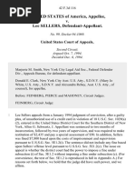 United States v. Lee Sellers, 42 F.3d 116, 2d Cir. (1994)