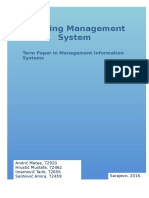 Learning Management System: Term Paper in Management Information Systems