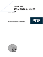 Carlos Wolkmer - Introducción Al Pensamiento Jurídico Crítico PDF