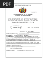 Caratula Notarial Poder General