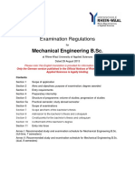 Examination Regulations Mechanical Engineering BSC