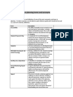 Glossary of Planning Terms