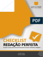 Presente Da Oficina Cheklist Redacao Perfeita