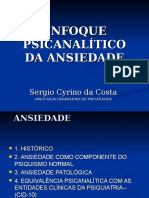 Enfoque Psicanalitico Da Ansiedade