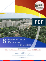 Doctoral Thesis Conference: Indira Gandhi Institute of Development Research (IGIDR), Mumbai