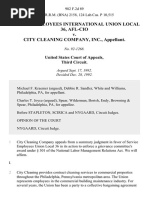 Service Employees International Union Local 36, Afl-Cio v. City Cleaning Company, Inc., 982 F.2d 89, 3rd Cir. (1992)